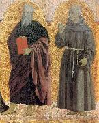 Piero della Francesca Polyptych of the Misericordia: Sts Andrew and Bernardino oil on canvas